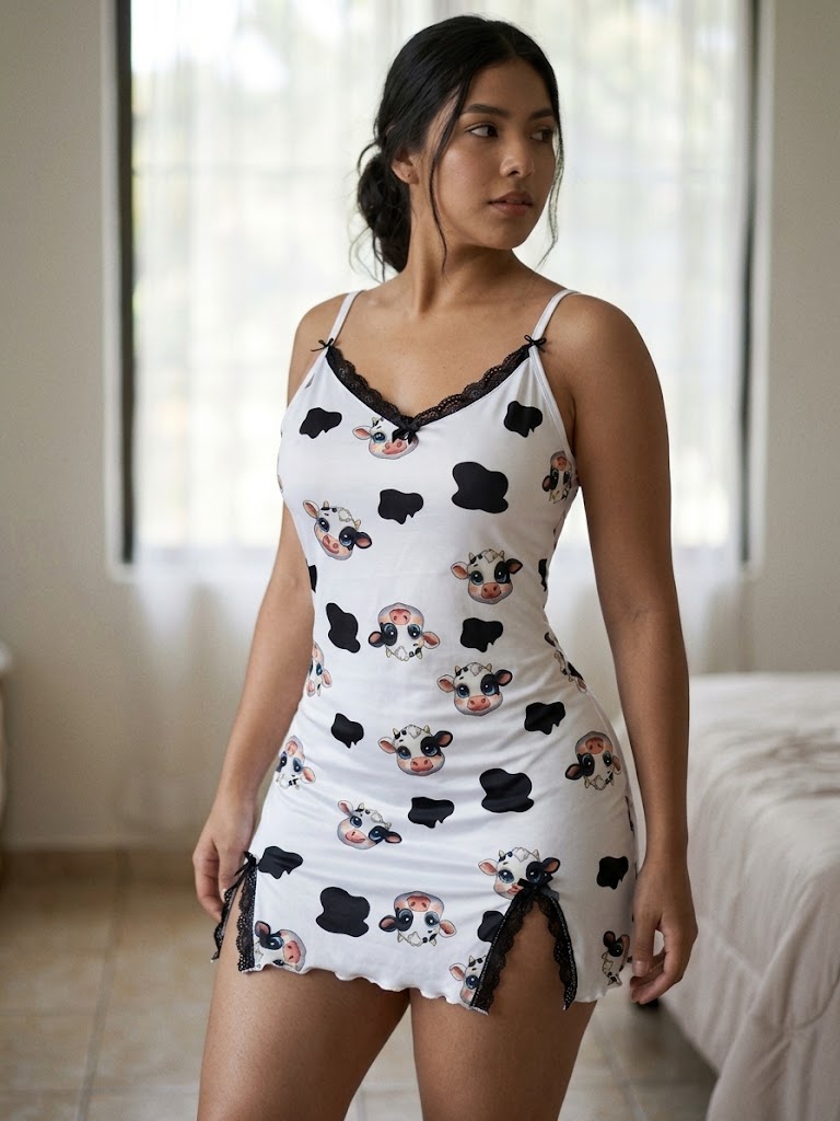 pijama vaquinha camisola