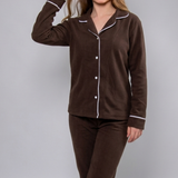 Pijama soft marrom
