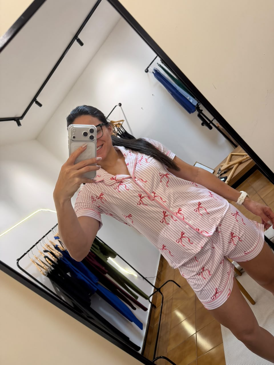 Pijama curto laco