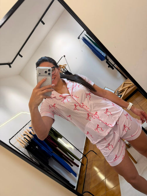 Pijama curto laco