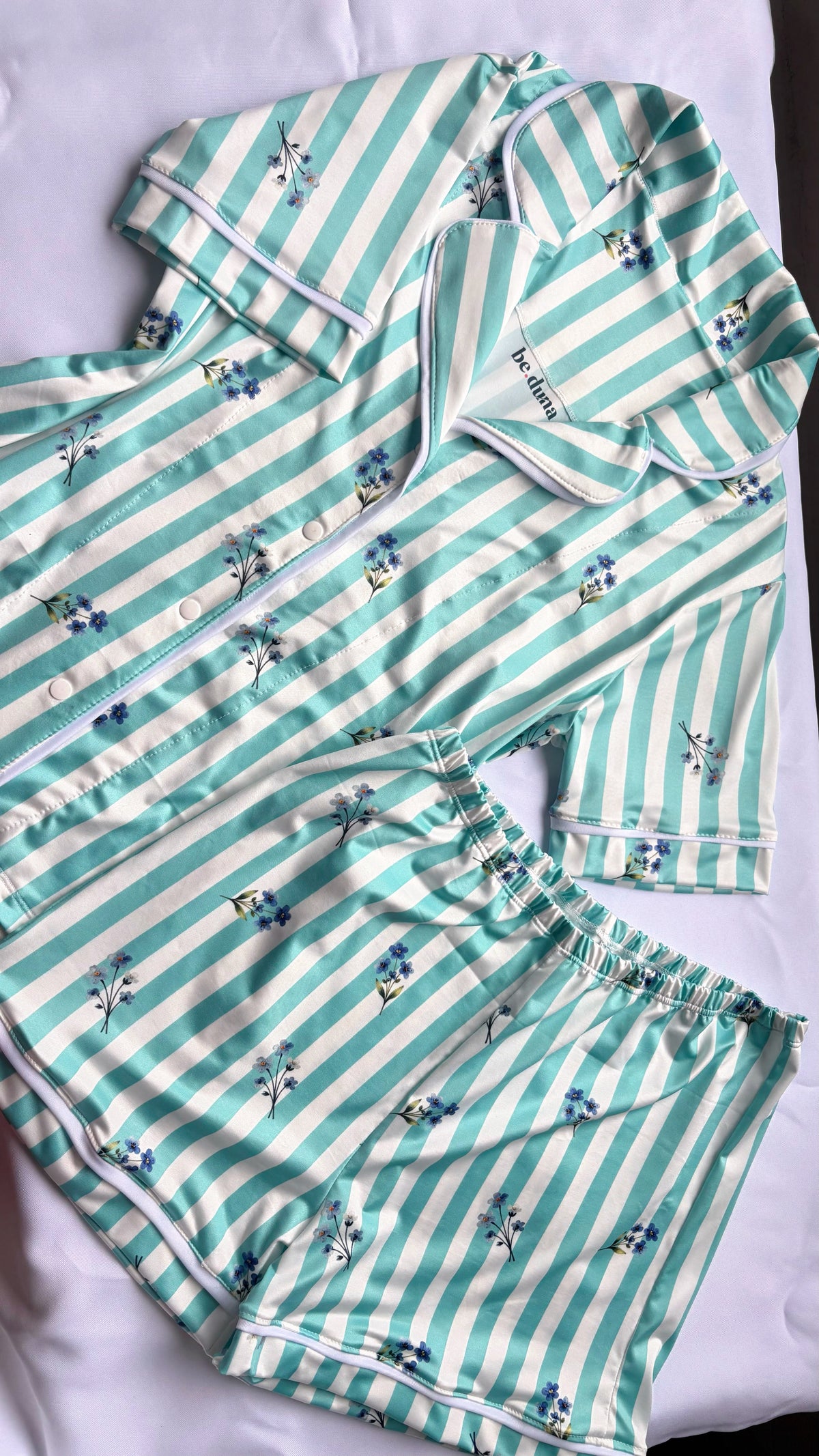 Pijama curto flor