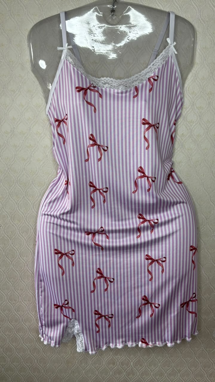 pijama lacinhos camisola