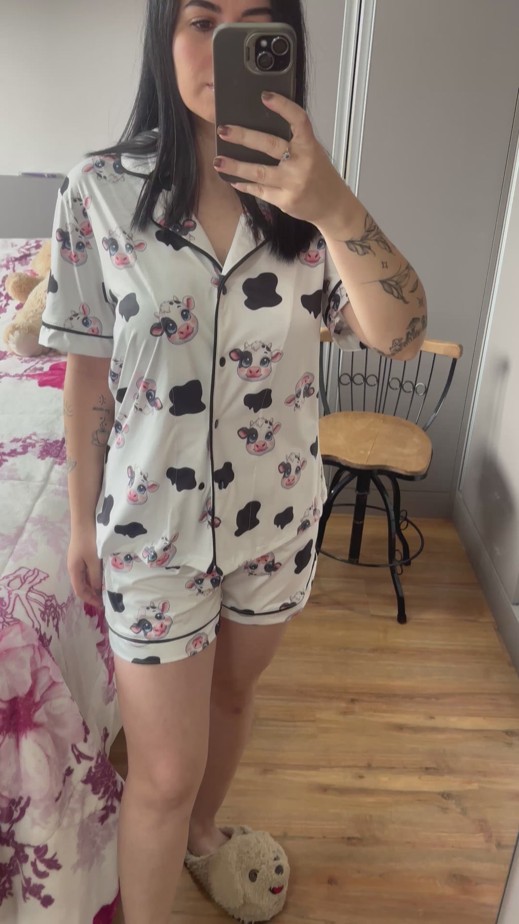 Pijama estampa vaquinha